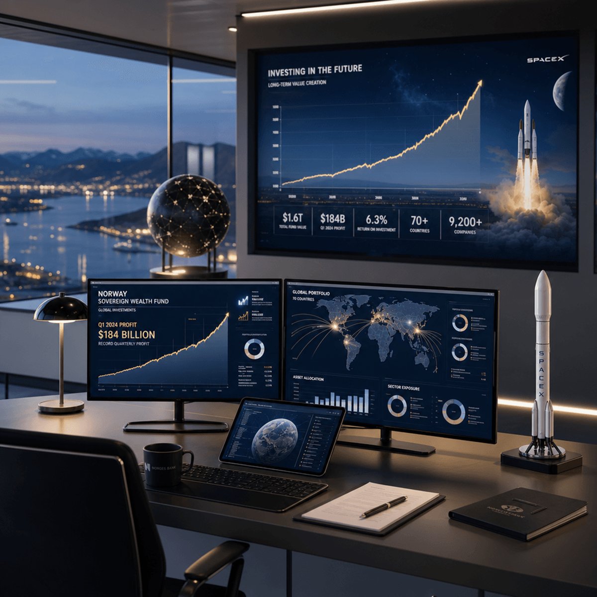 Norway's $2.34T Fund Posts Record $184B Profit, Reveals SpaceX Stake