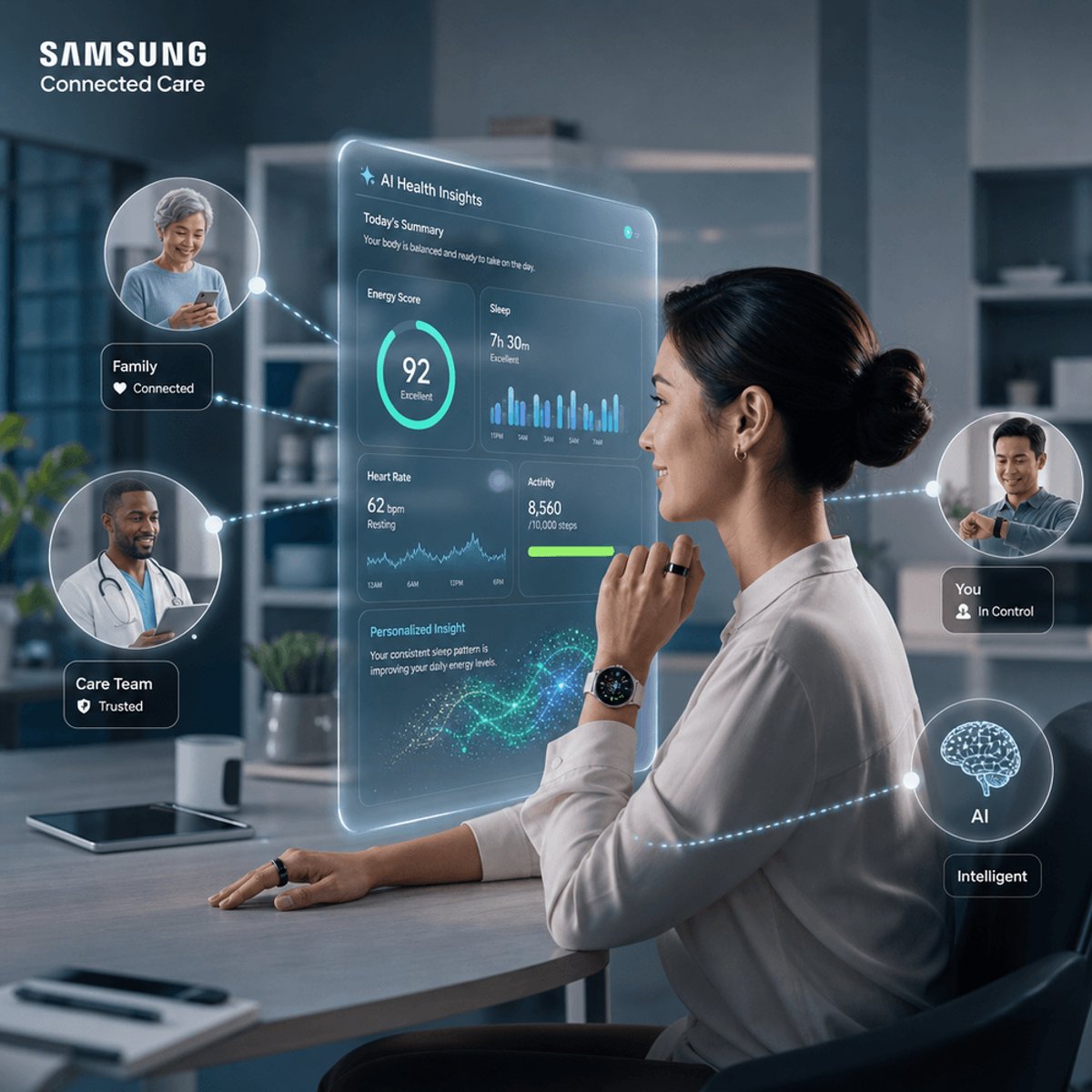 Samsung Unveils AI-Powered Connected Care Vision at Unpacked