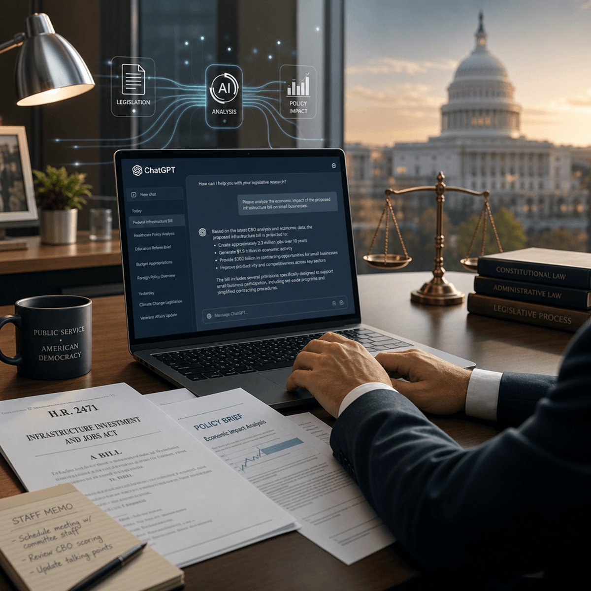 ChatGPT Becomes Capitol Hill's Go-To AI for Legislation