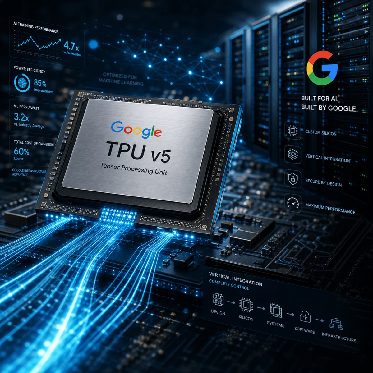 Google's Custom AI Chips Give Alphabet Edge in AI Arms Race