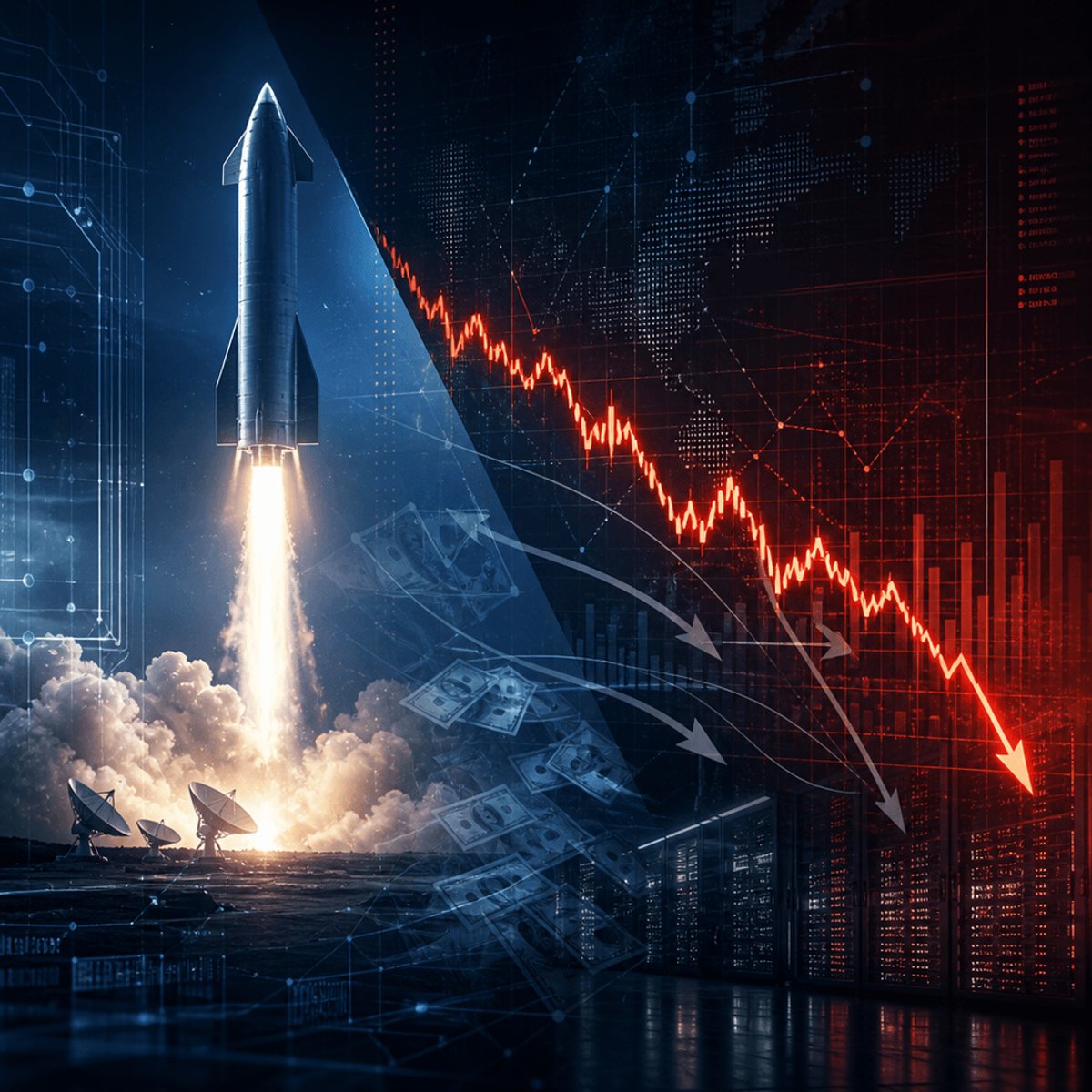 SpaceX Tumbles 9% as AI Spending Spree Spooks Investors