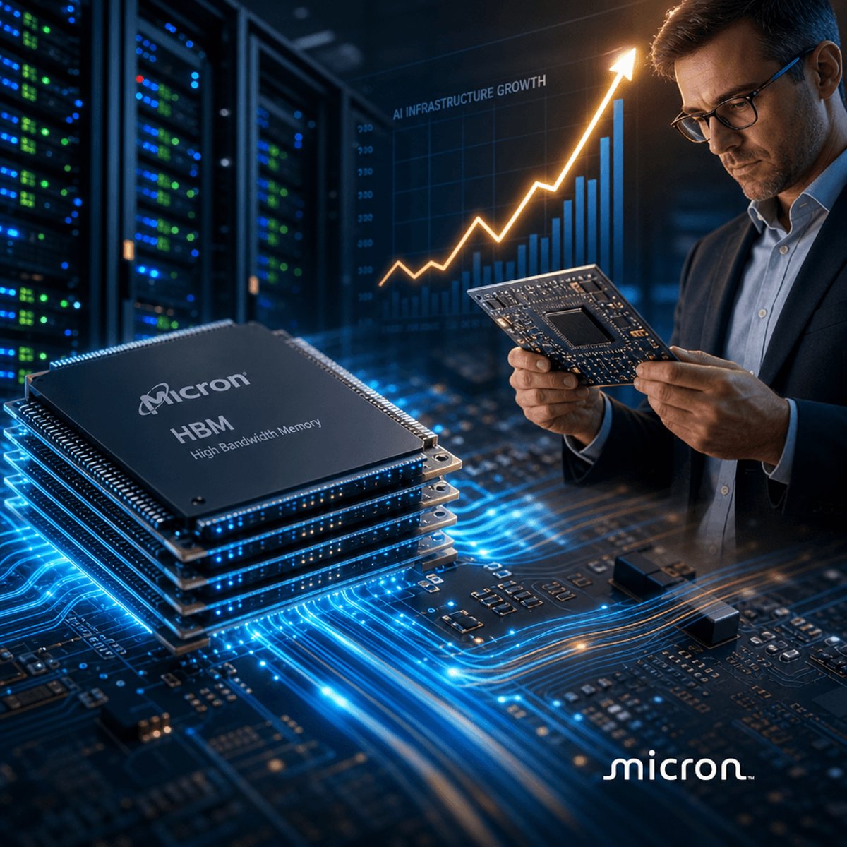 Micron Stock Surges 10% on Revenue Quadruple, 700% Year Gain