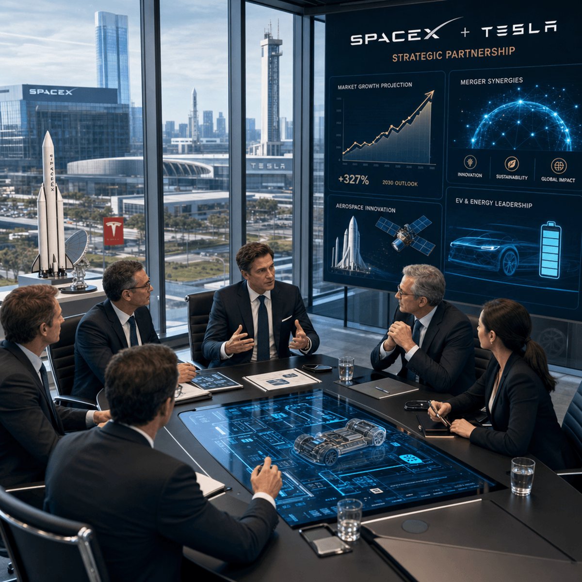 SpaceX COO Hints Tesla Merger Could Ease Musk's Dual-CEO Load