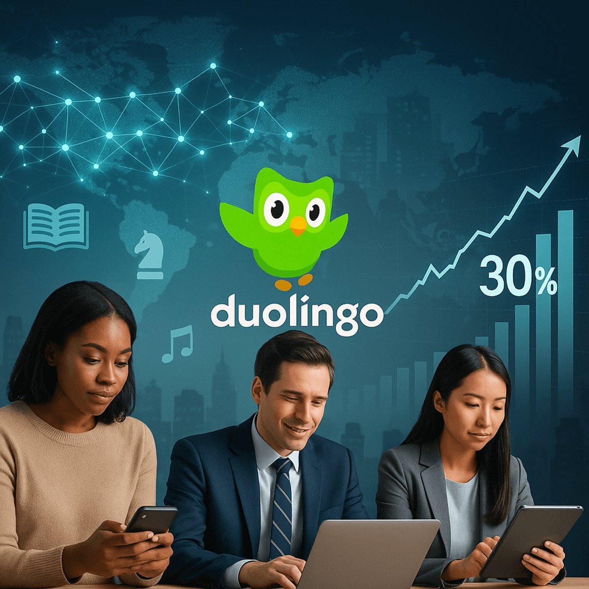 Duolingo's AI Surge Fuels Stock Rise & User Boom