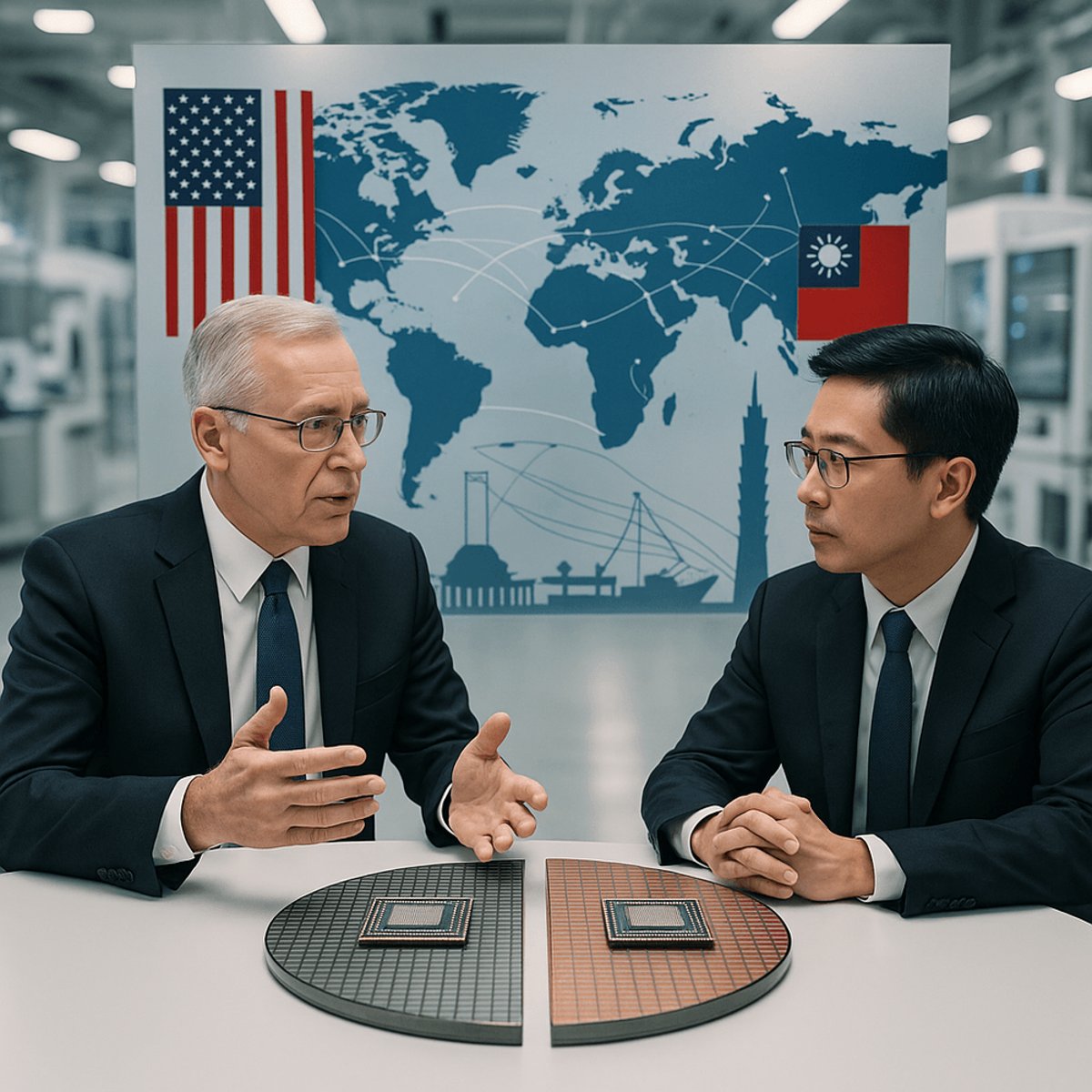 Commerce Chief pushes Taiwan for 50-50 chip split with US