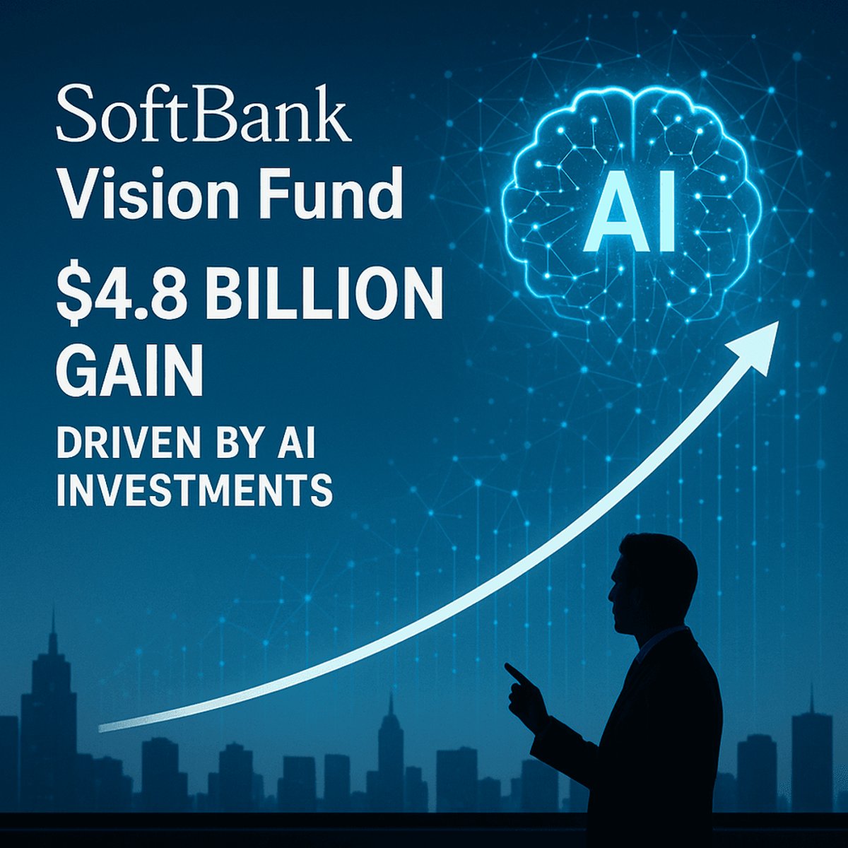 SoftBank Vision Fund Gains $4.8B, Boosting Profits
