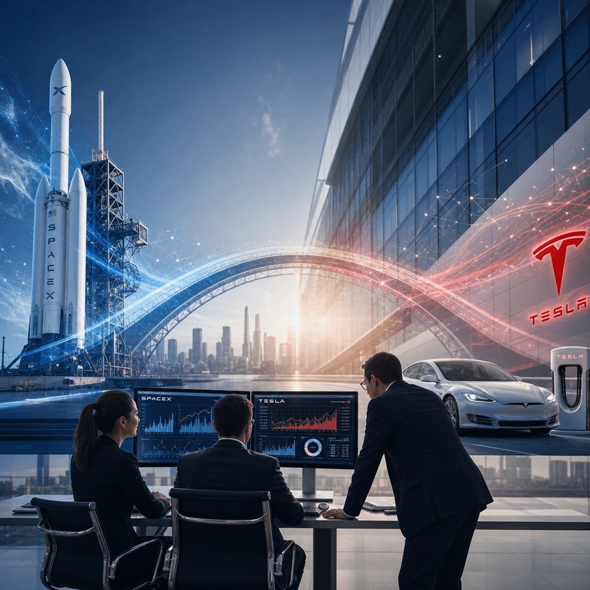 SpaceX COO Hints at Tesla Merger to Ease Musk's Dual-CEO Load