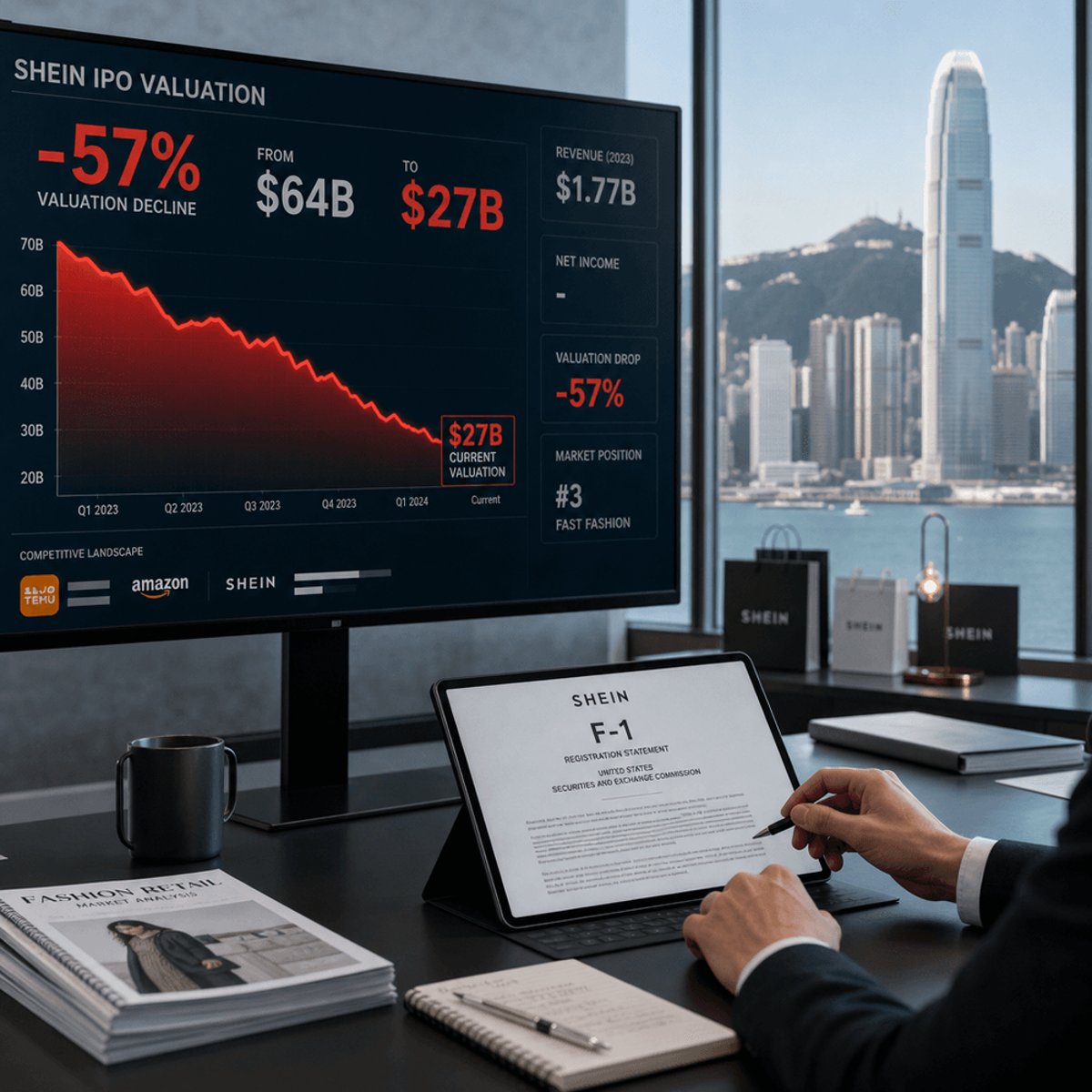 Shein's $27B IPO marks 57% valuation crash from 2022 peak