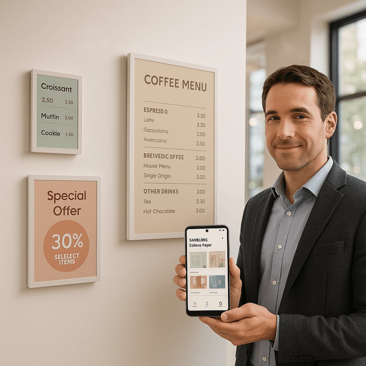 Samsung Launches Color E-Paper Display to Replace Print Signage
