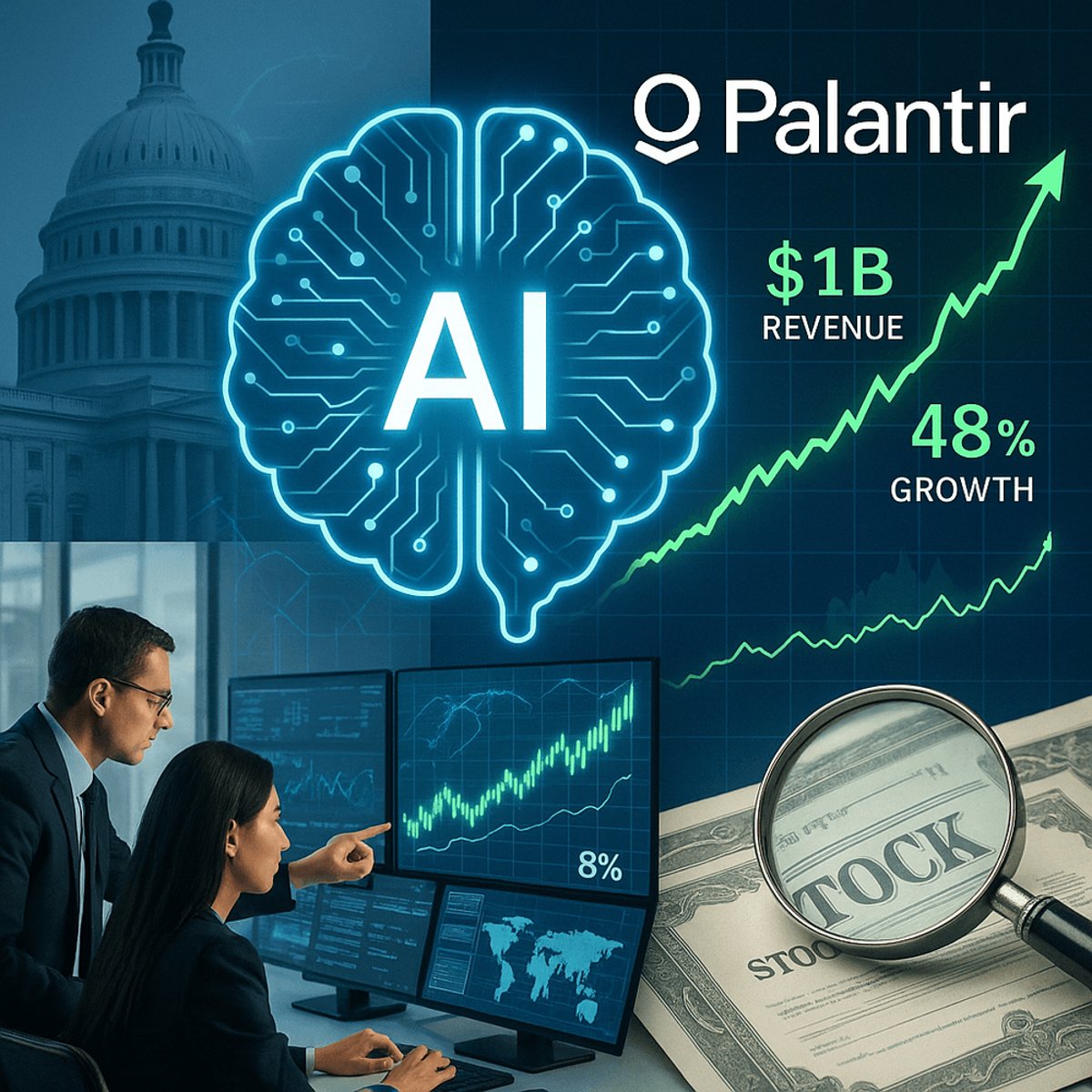 Palantir Earnings Boost on AI Surge Powers Stock