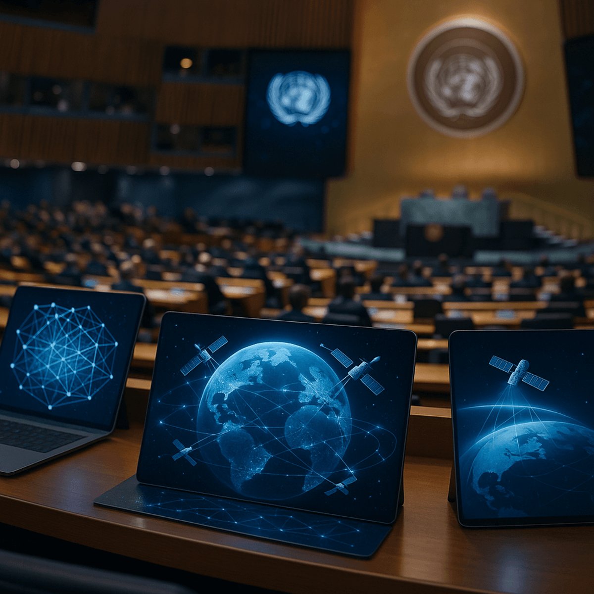 Amazon pitches AI ethics and satellite internet at UN