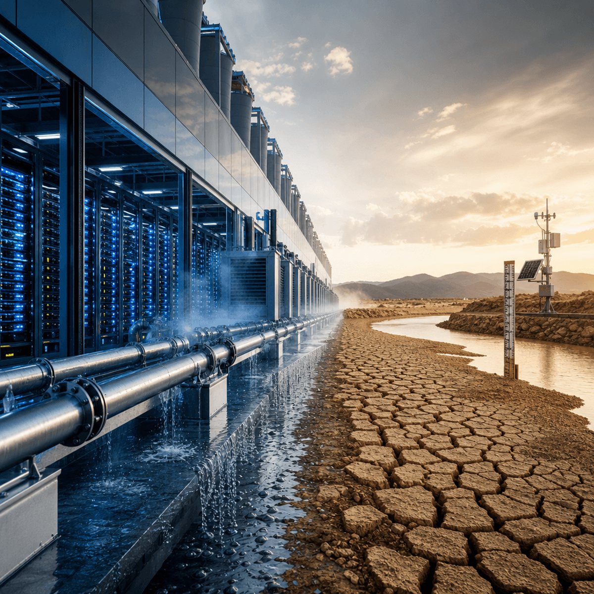 Big Tech's Data Centers Face Growing Water Crisis