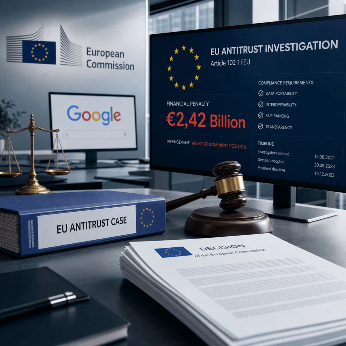 Google hit with $1B EU fine under Digital Markets Act