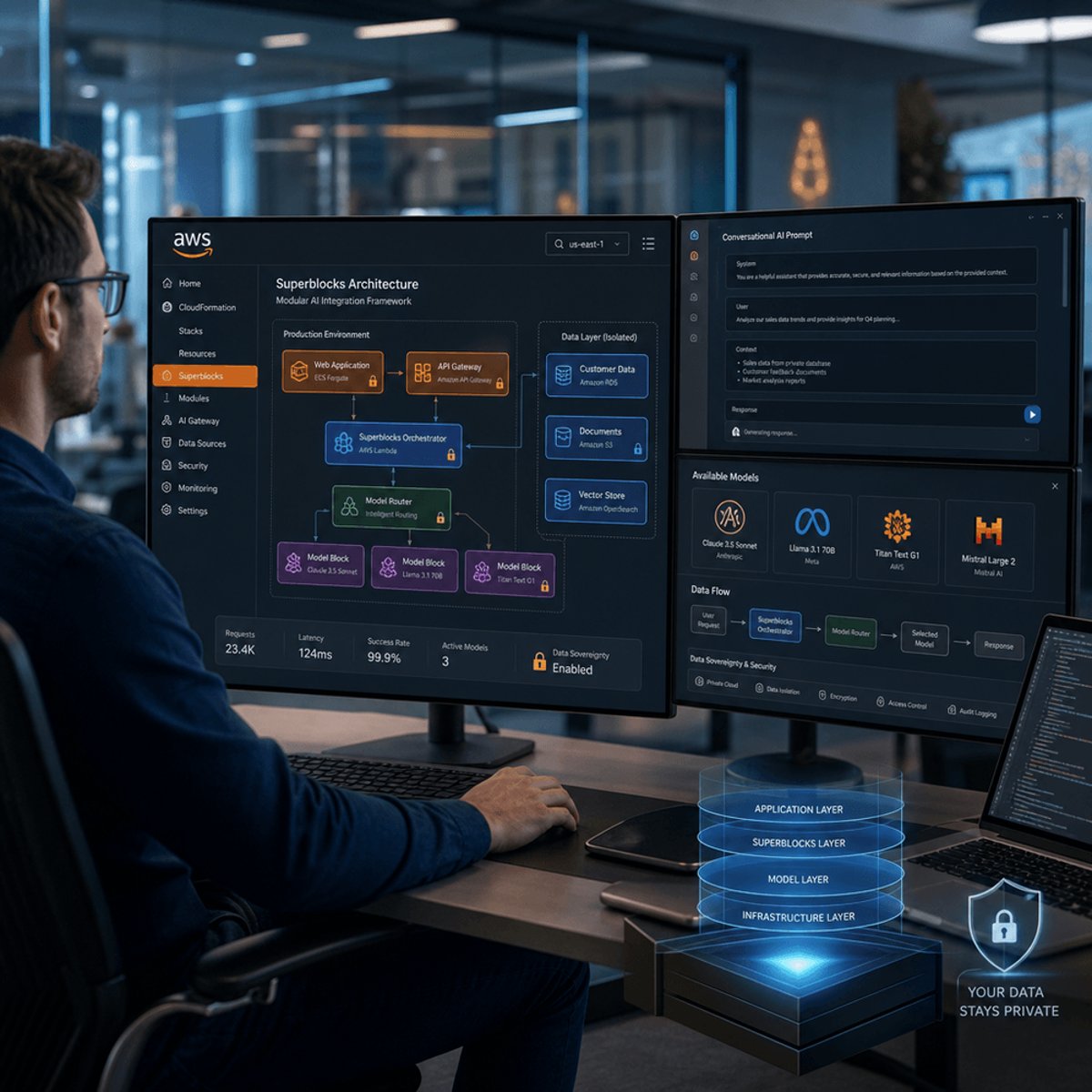 AWS Embeds Superblocks in Private Clouds, Reshaping AI Dev