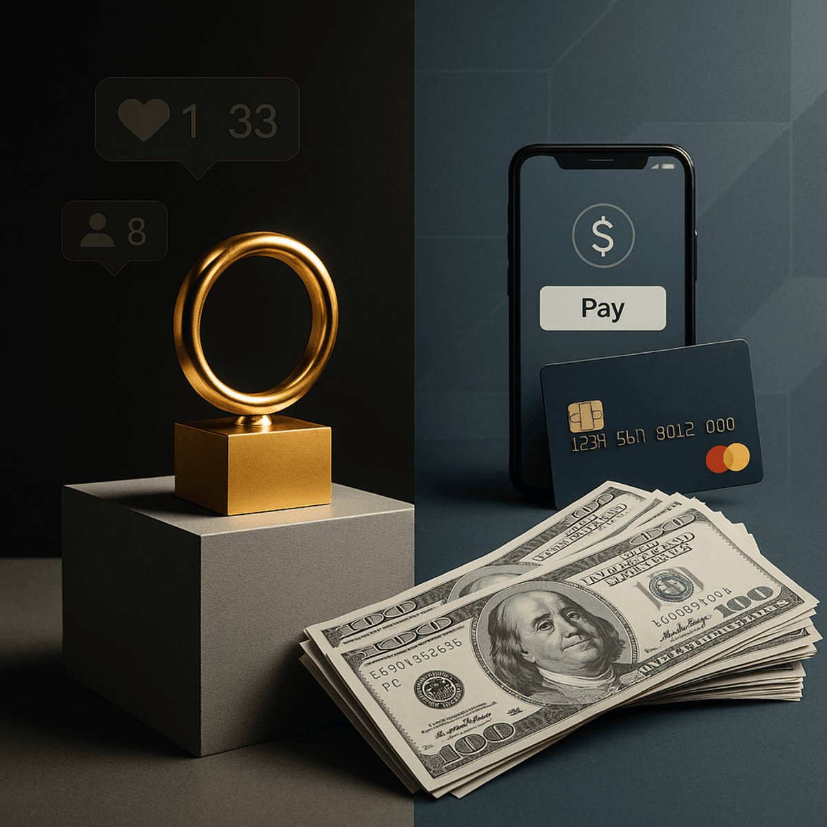 Instagram's Gold Rings Replace Creator Cash in Symbolic Shift