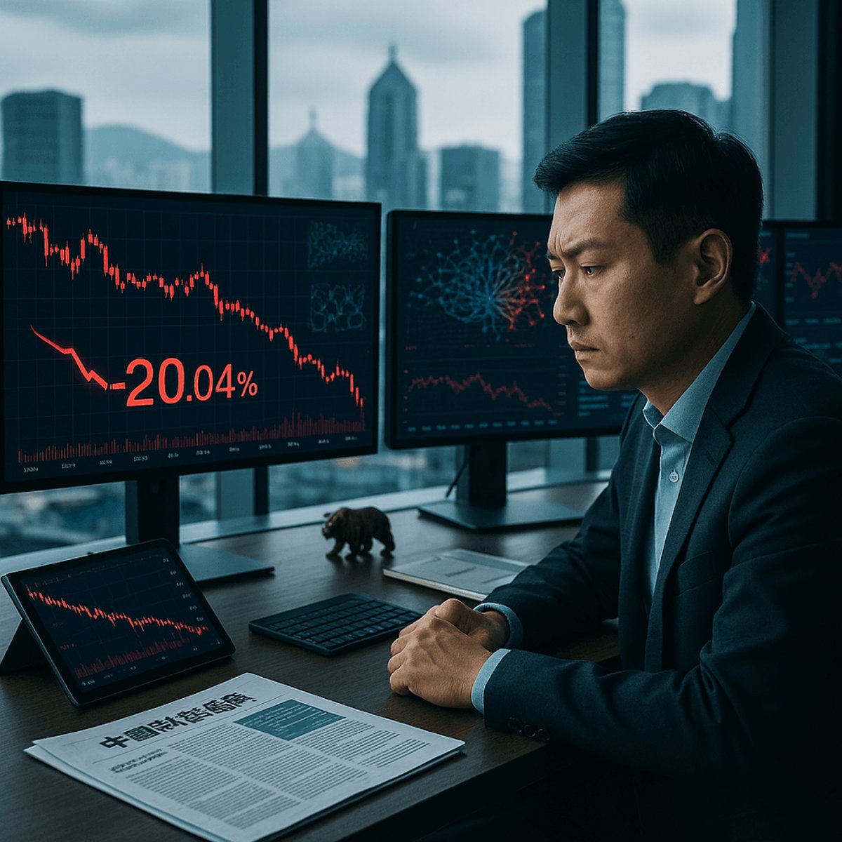 China Tech Stocks Plunge 20% Into Bear Territory on Tax Fears