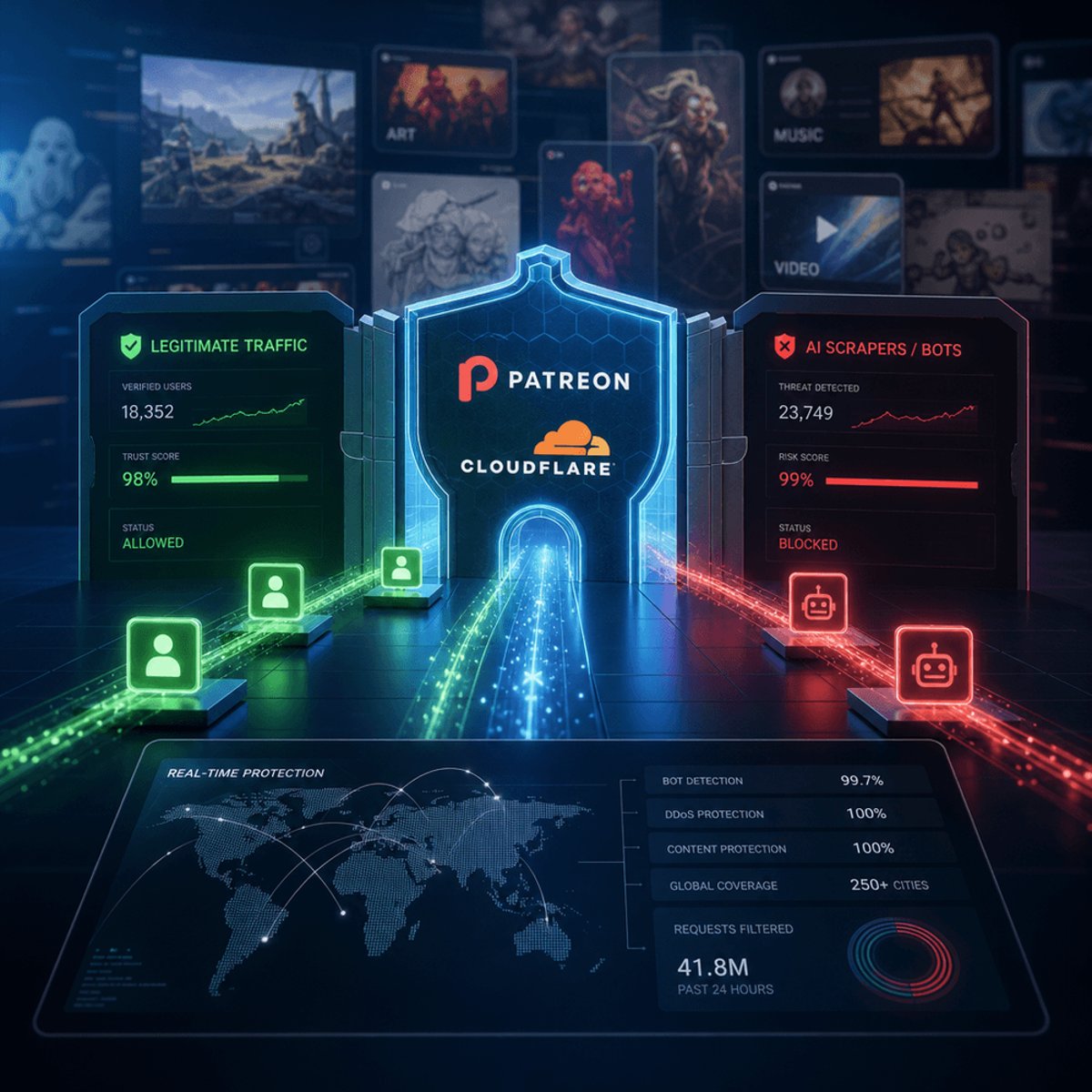 Patreon Ditches Robots.txt, Deploys Cloudflare Against AI Scrapers