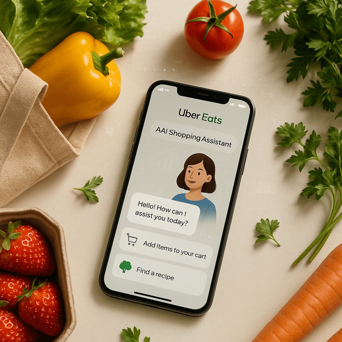 Uber Eats rolls out AI shopping assistant for groceries