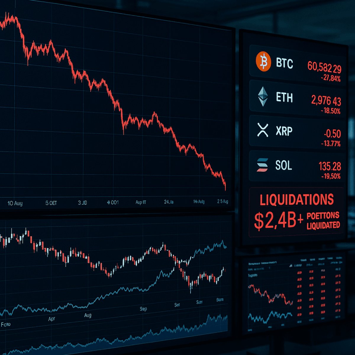 Bitcoin Tumbles Near $60K as $2B in Positions Liquidate