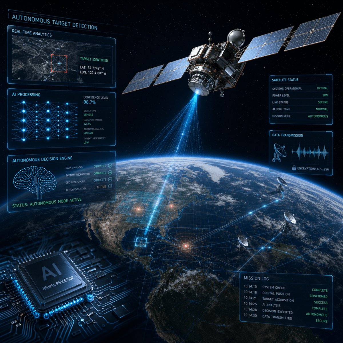 Satellite Achieves First Autonomous Target Detection in Space