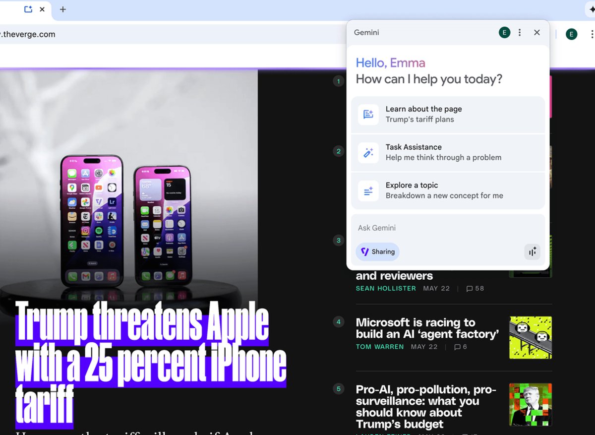 Google Makes Gemini Free in Chrome, Preps AI Browser Takeover