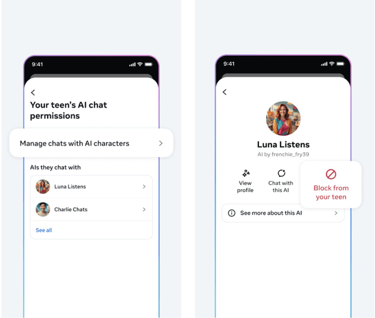 Meta rolls out parental controls for teen AI interactions