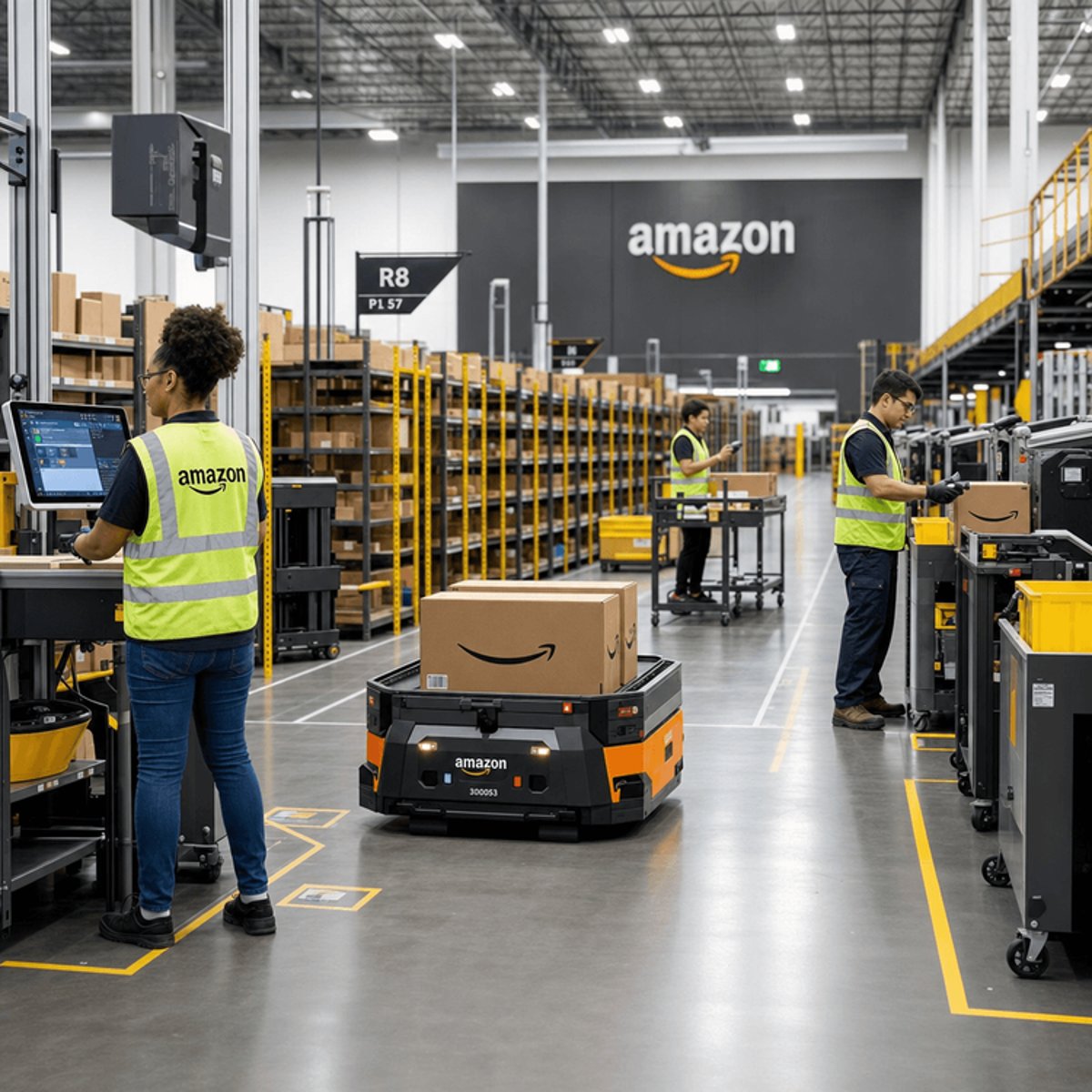 Amazon Doubles Down on Warehouse Robots Amid Tech Layoffs