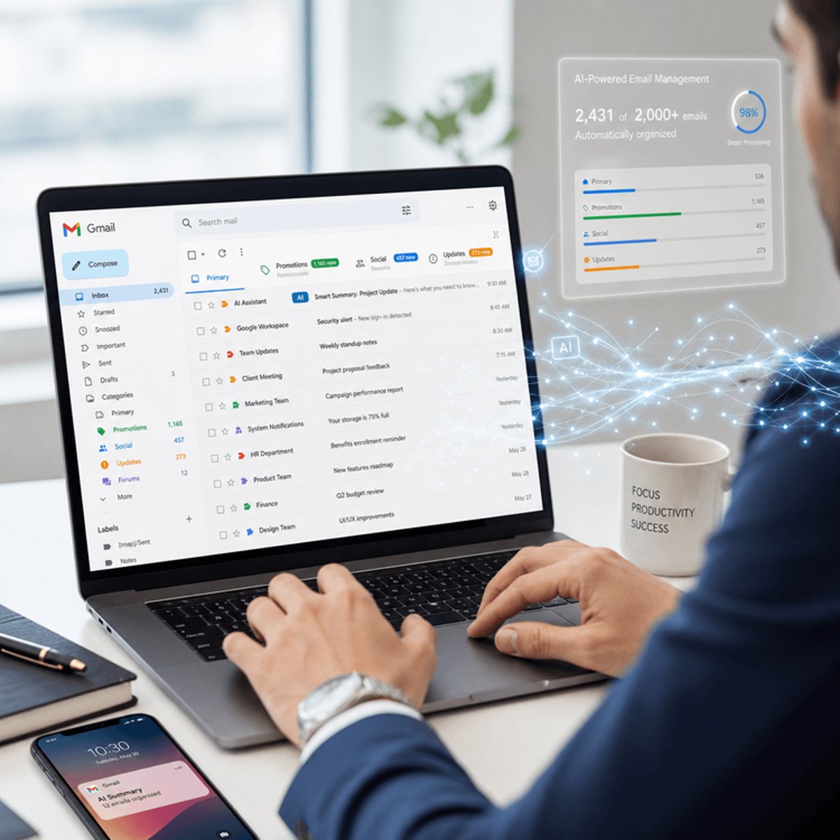 Gmail's Gemini Flows Brings AI Filtering With 2000 Email Cap