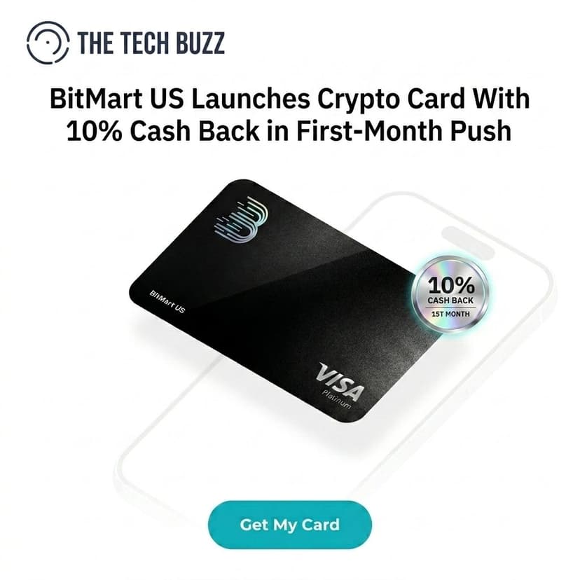 BitMart US Launches Crypto Card With 10% Cash Back in First-Month Push