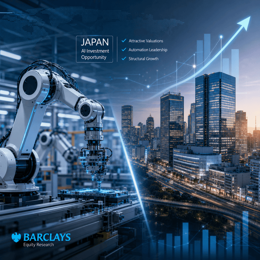Barclays flags Japan as Asia's overlooked AI investment play