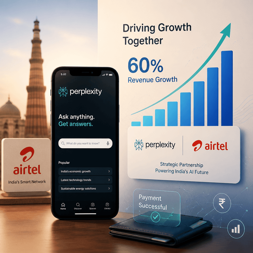 Perplexity's India Revenue Jumps 60% After Airtel Deal Ends