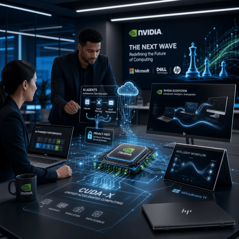 Nvidia Storms $200B CPU Market with AI Agent PCs