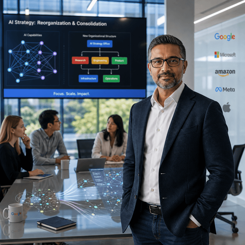 Google's Pichai Announces DeepMind Shakeup in AI Push