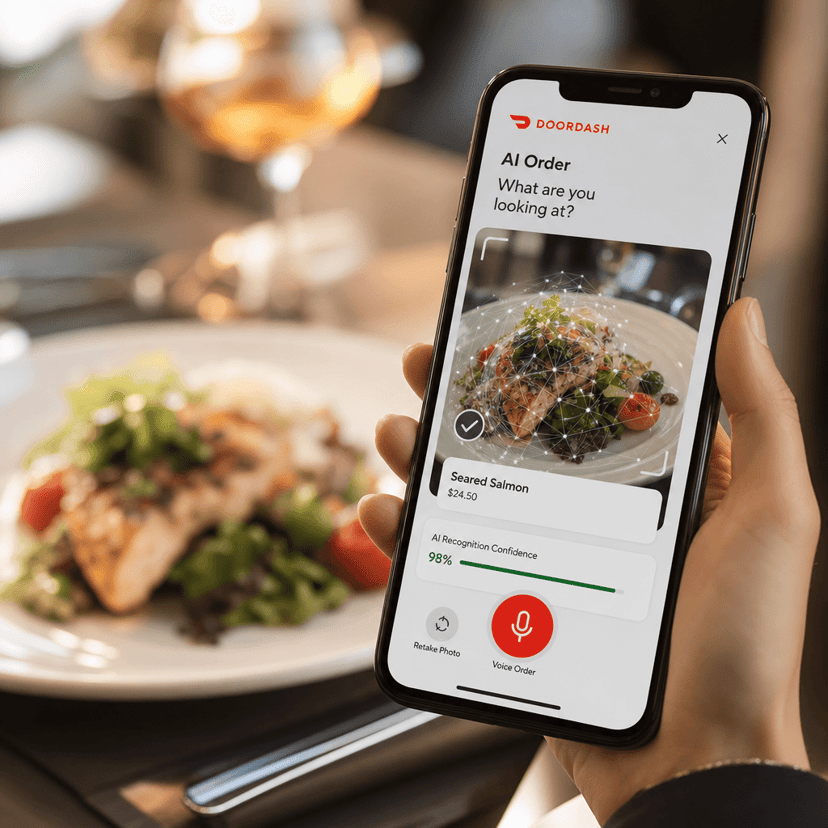 DoorDash Launches AI Photo Ordering and Voice Reservations