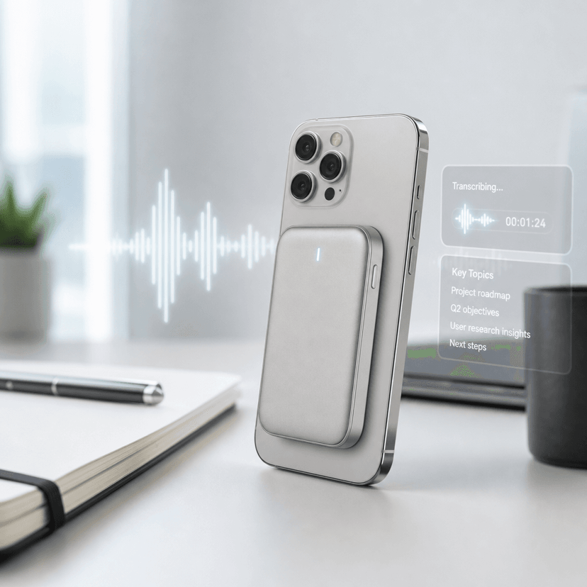 Pocket Raises $11M for AI Note-Taking Puck That Sticks to Phones