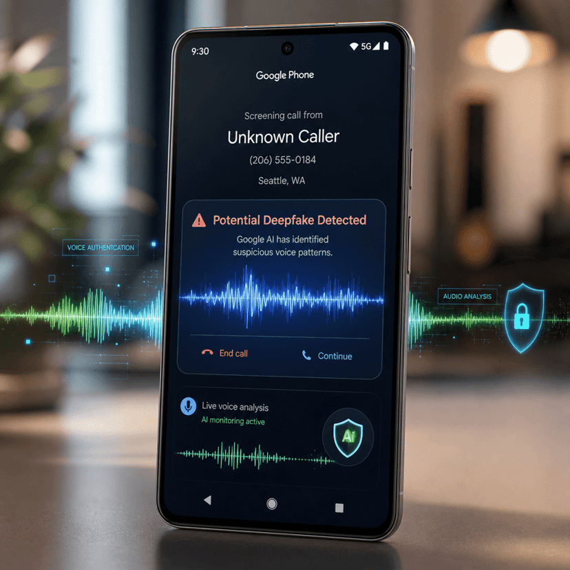 Google Deploys AI to Detect Deepfake Voice Scams in Real Time