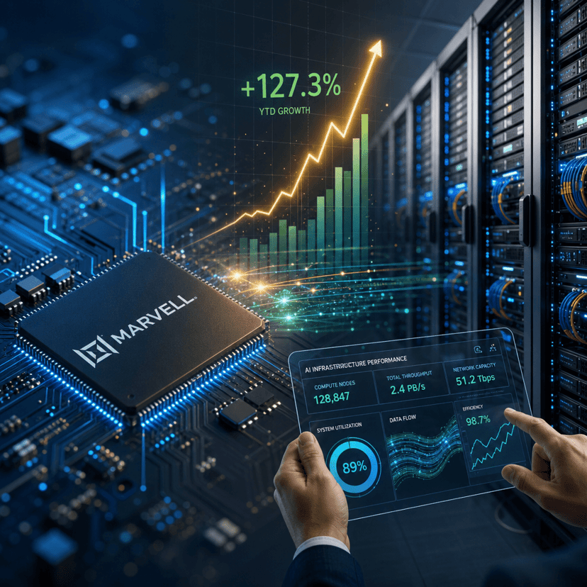 Marvell surges 20% after Huang calls it next trillion-dollar chip giant