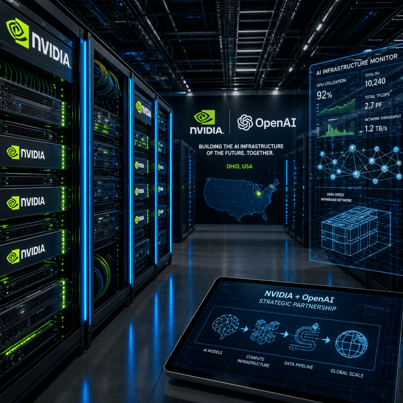 Nvidia Backs OpenAI's Ohio Data Center in Major AI Build-Out