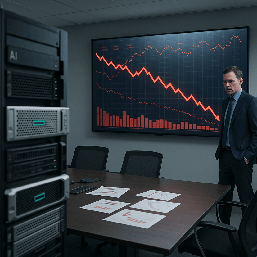 HPE stock plunges 9% as AI server delays hit revenue