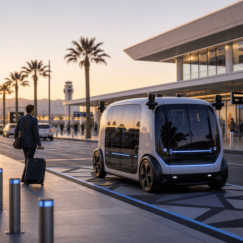 Zoox Robotaxis Roll Into Las Vegas Airport