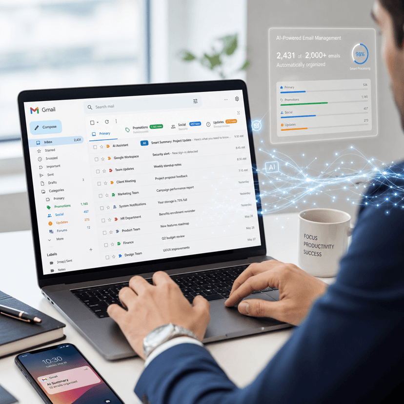 Gmail's Gemini Flows Brings AI Filtering With 2000 Email Cap