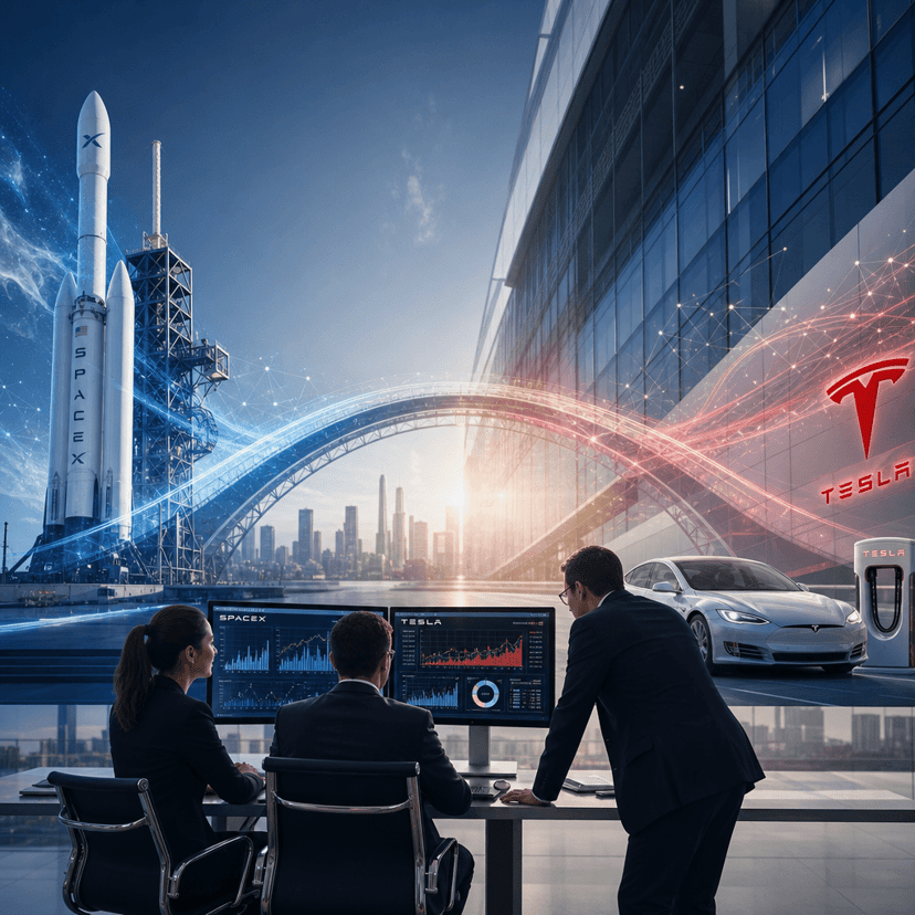 SpaceX COO Hints at Tesla Merger to Ease Musk's Dual-CEO Load