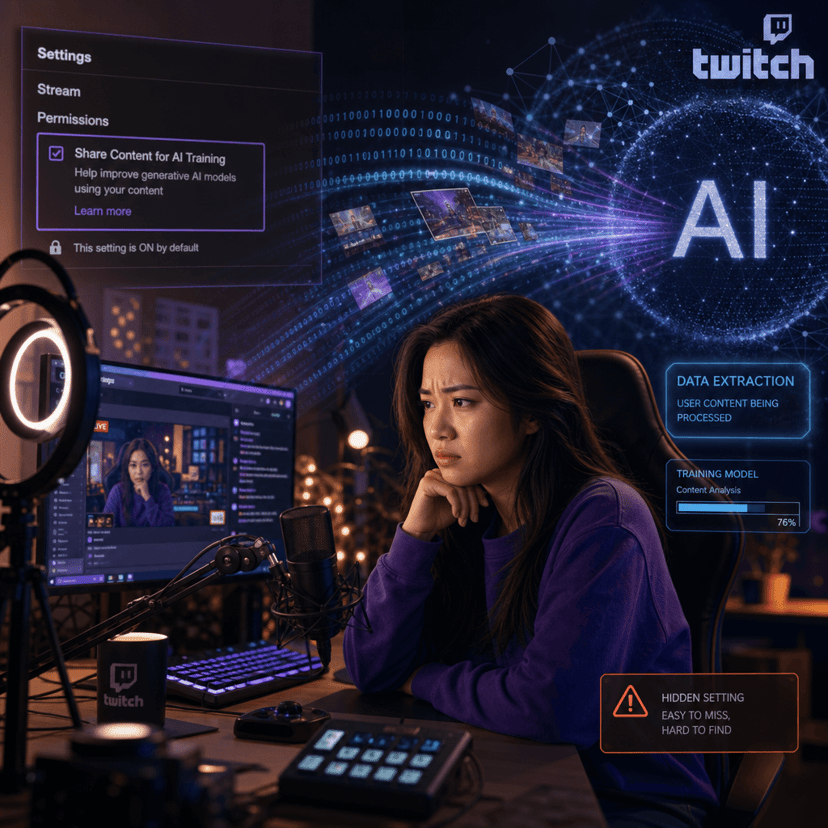 Amazon scrapes Twitch streams for AI training—opt-out only