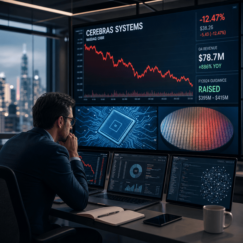 Cerebras Stock Crashes 14% Despite Beating Q2 Estimates