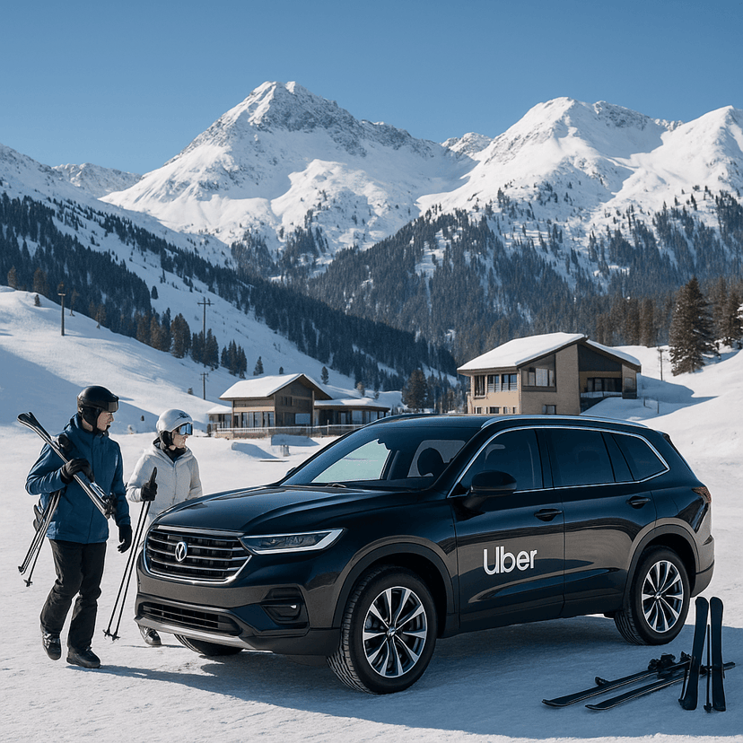 Uber Launches Ski Service to 40 Mountains Across US and Europe
