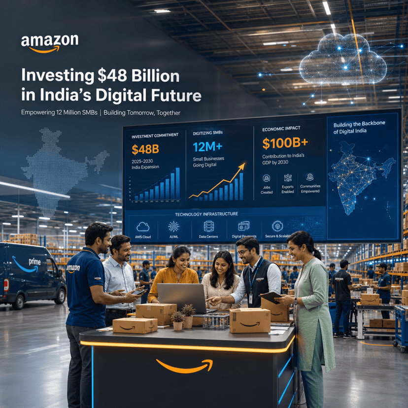 Amazon Commits $48B to India by 2030 in Massive Expansion