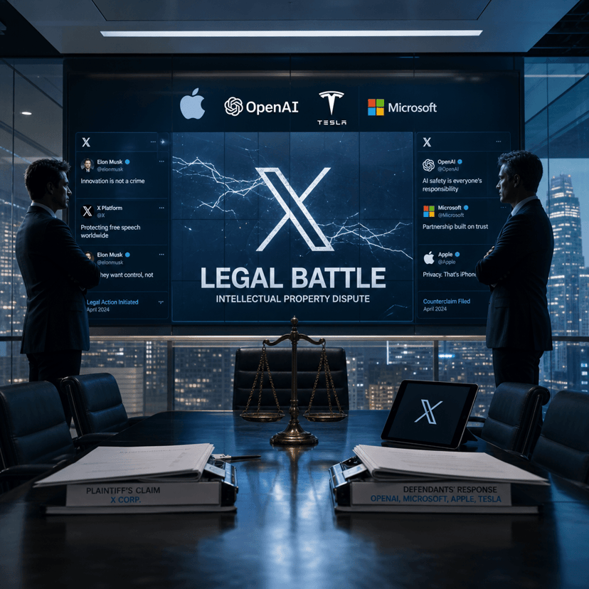 Musk and Altman Clash on X as Apple Sues OpenAI