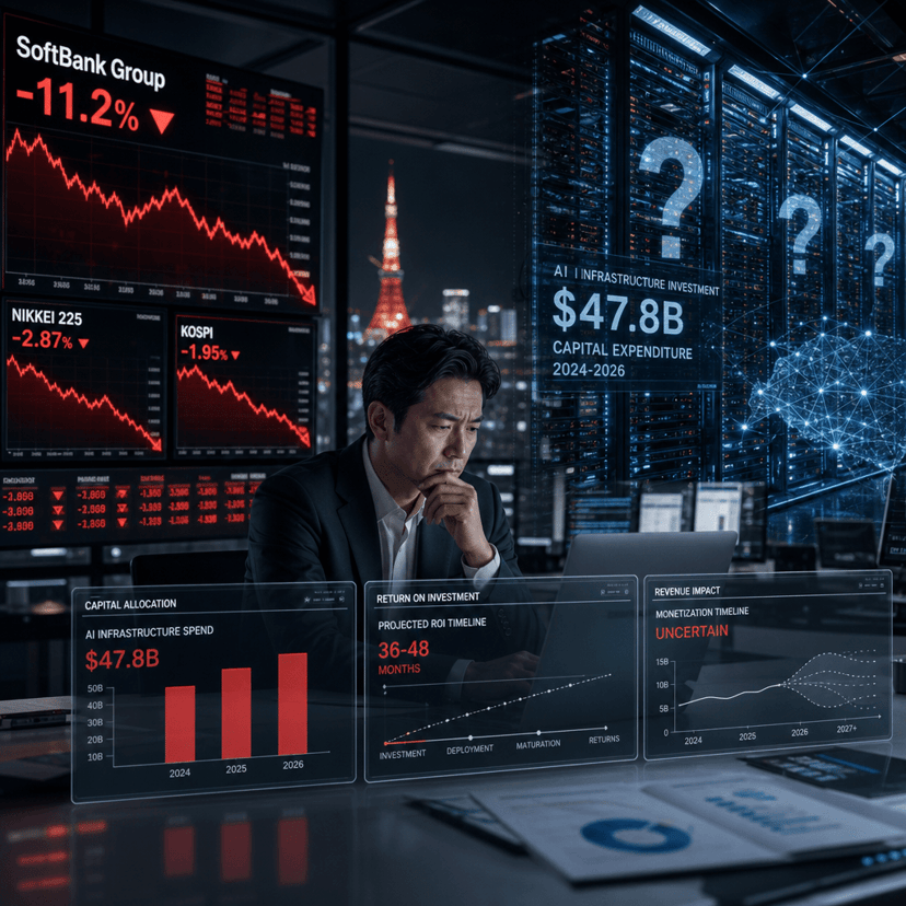 SoftBank Crashes 11% as AI Infrastructure Costs Trigger Asia Rout