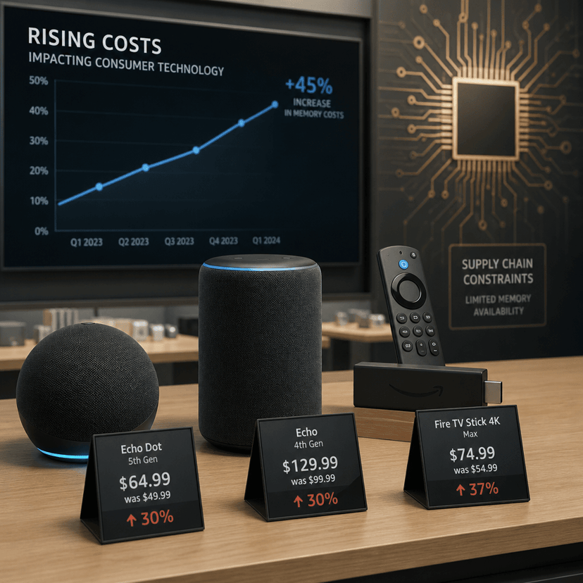 Amazon Hikes Echo, Fire TV Prices 60% as Memory Crunch Bites